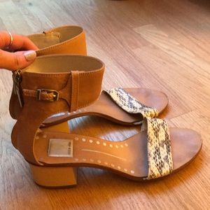 Dolce vita wooden block heel sandals